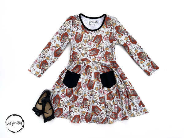 christmas-farm-twirl-dress-just-for-littles®️ - Sophia's Style Dress-1